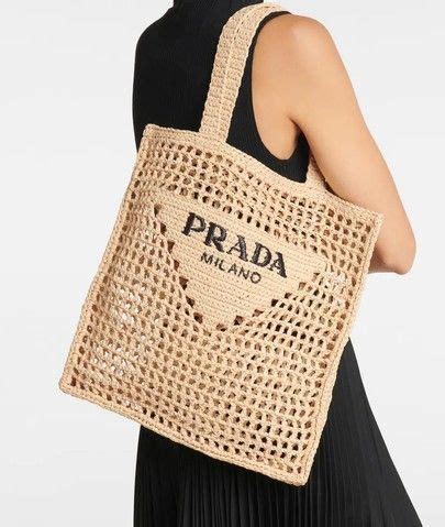 rafia tote bag prada|Prada raffia tote bag dupe.